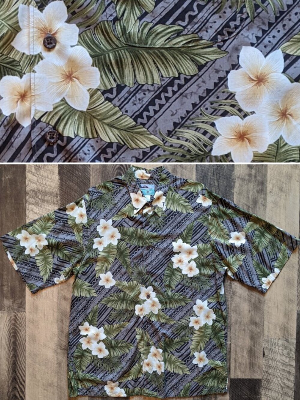 Reyn Spooner Hawaiian Shirt Large Hibiscus Flowers